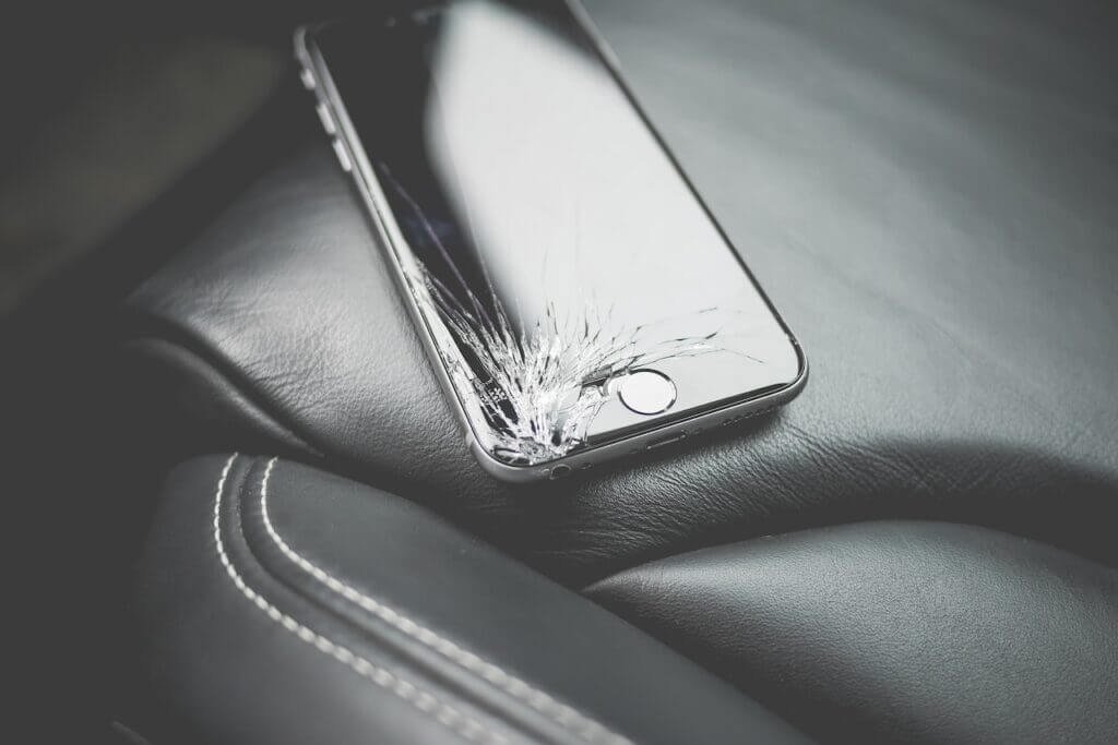 phone screen damage